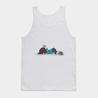 Toilet paper zombie Tank Top